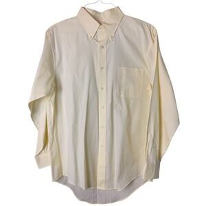 Lands’ End Mens Cotton Long Sleeve Button Down Shirt 16-33